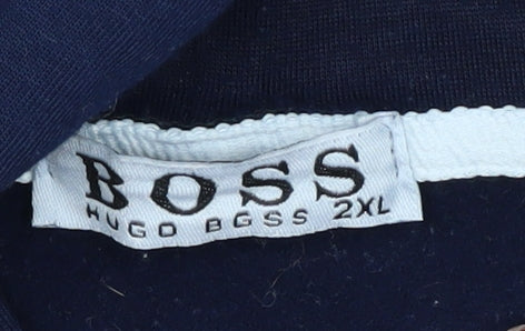 Boss Men's Blue 2XL Full Zip Hoodie