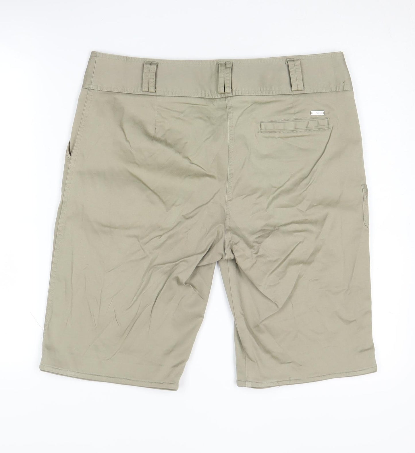 Lija Women's Beige Chino Shorts Size 14 with Pockets