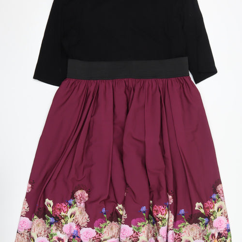 Scarlett & Jo Women's Multicoloured Fit & Flare Dress, Size 22