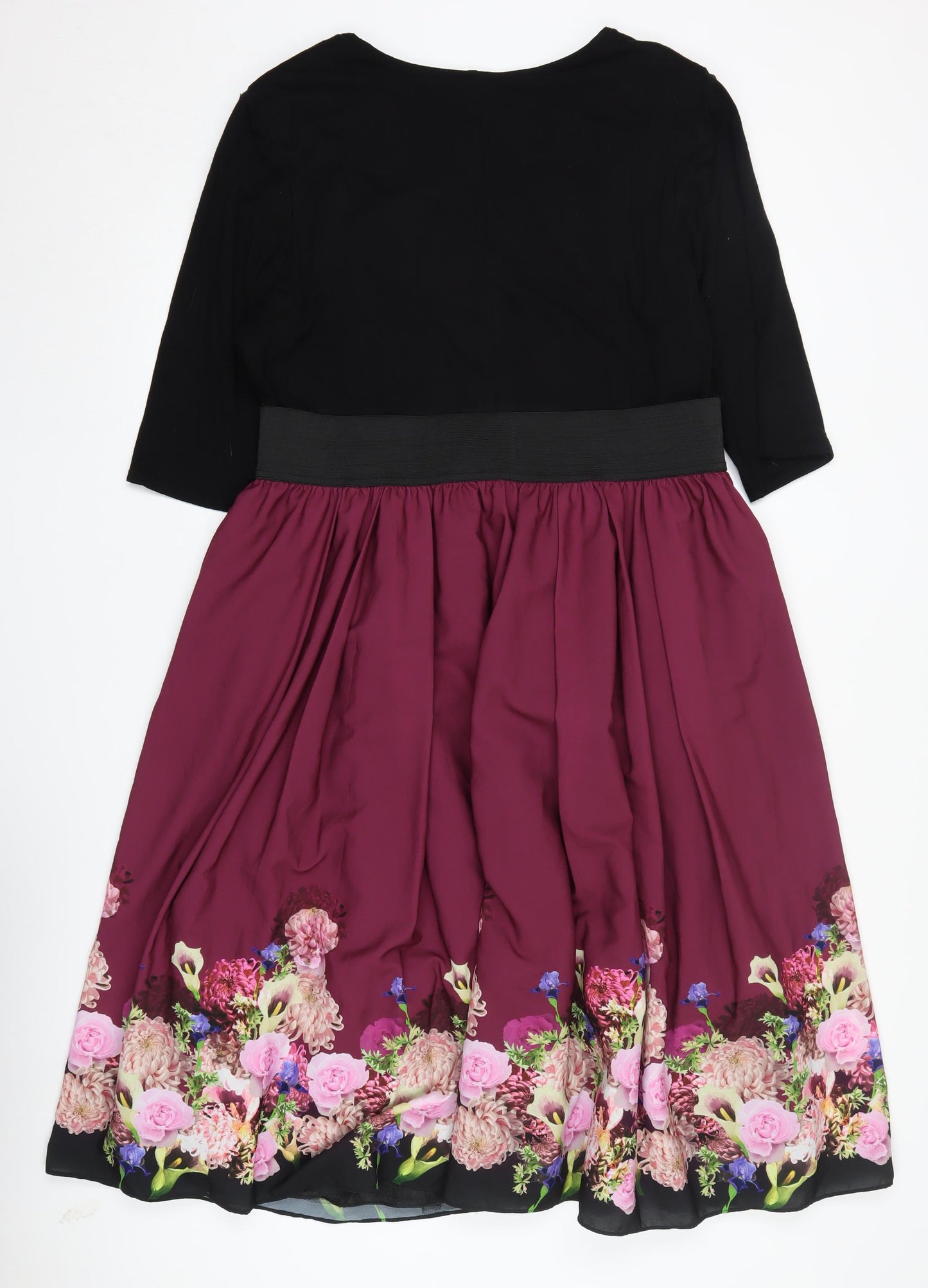 Scarlett & Jo Women's Multicoloured Fit & Flare Dress, Size 22