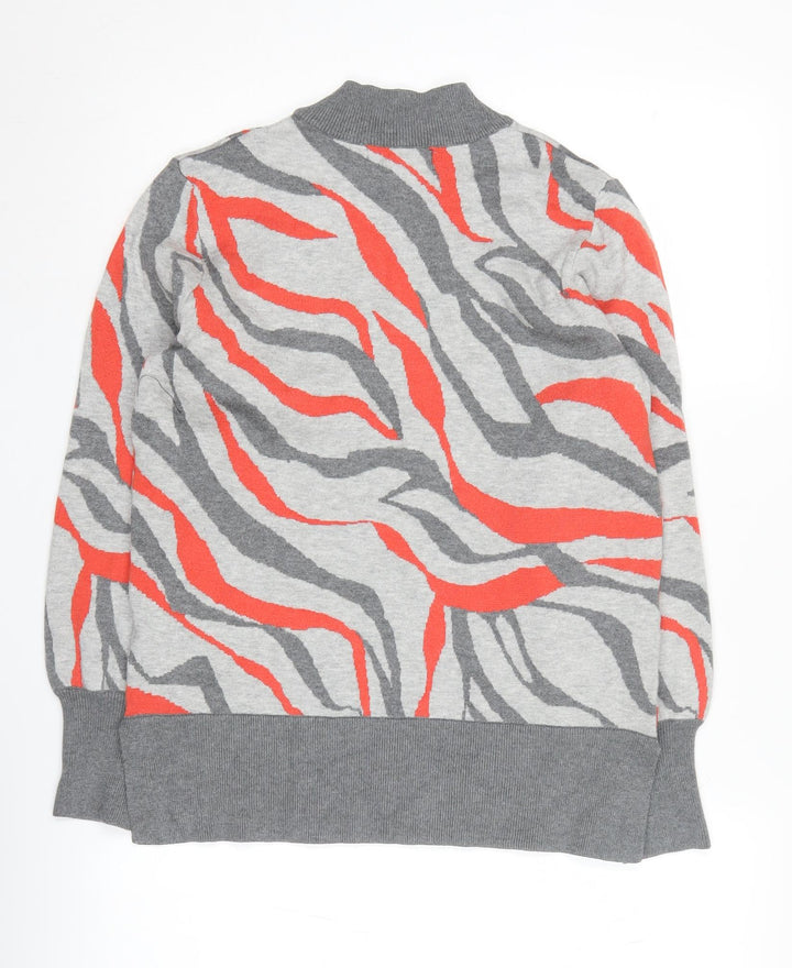 Marks and Spencer Women's Multicoloured Mock Neck Jumper M