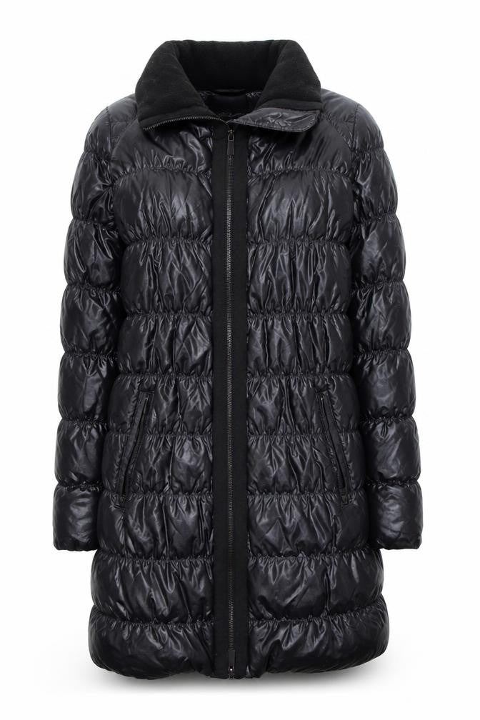 Front view of Vero Moda Women's Black Puffer Jacket, size M