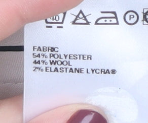 Marks and Spencer Men's Beige Regular Fit Trousers