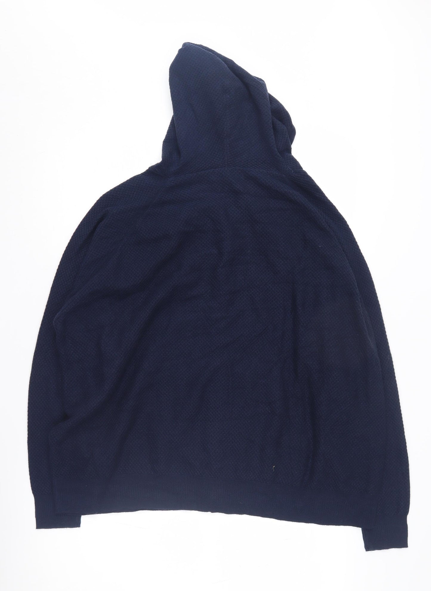 Marks and Spencer Blue Unisex Full Zip Hoodie XL