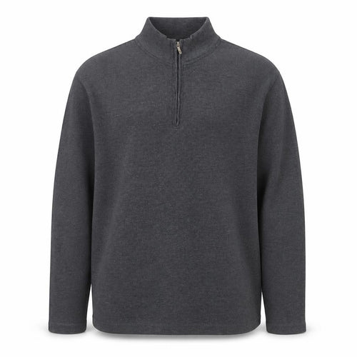 Maine New England Men's Grey 3XL 1/4 Zip Sweatshirt