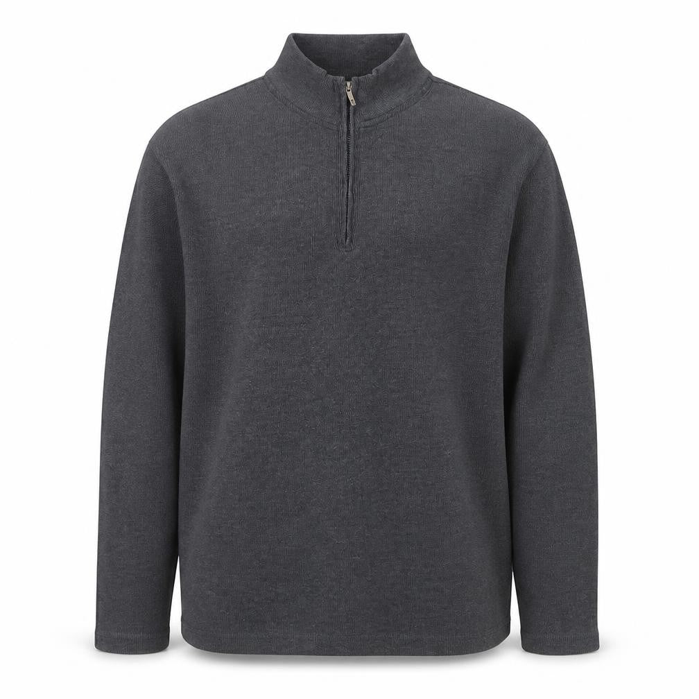 Maine New England Men's Grey 3XL 1/4 Zip Sweatshirt