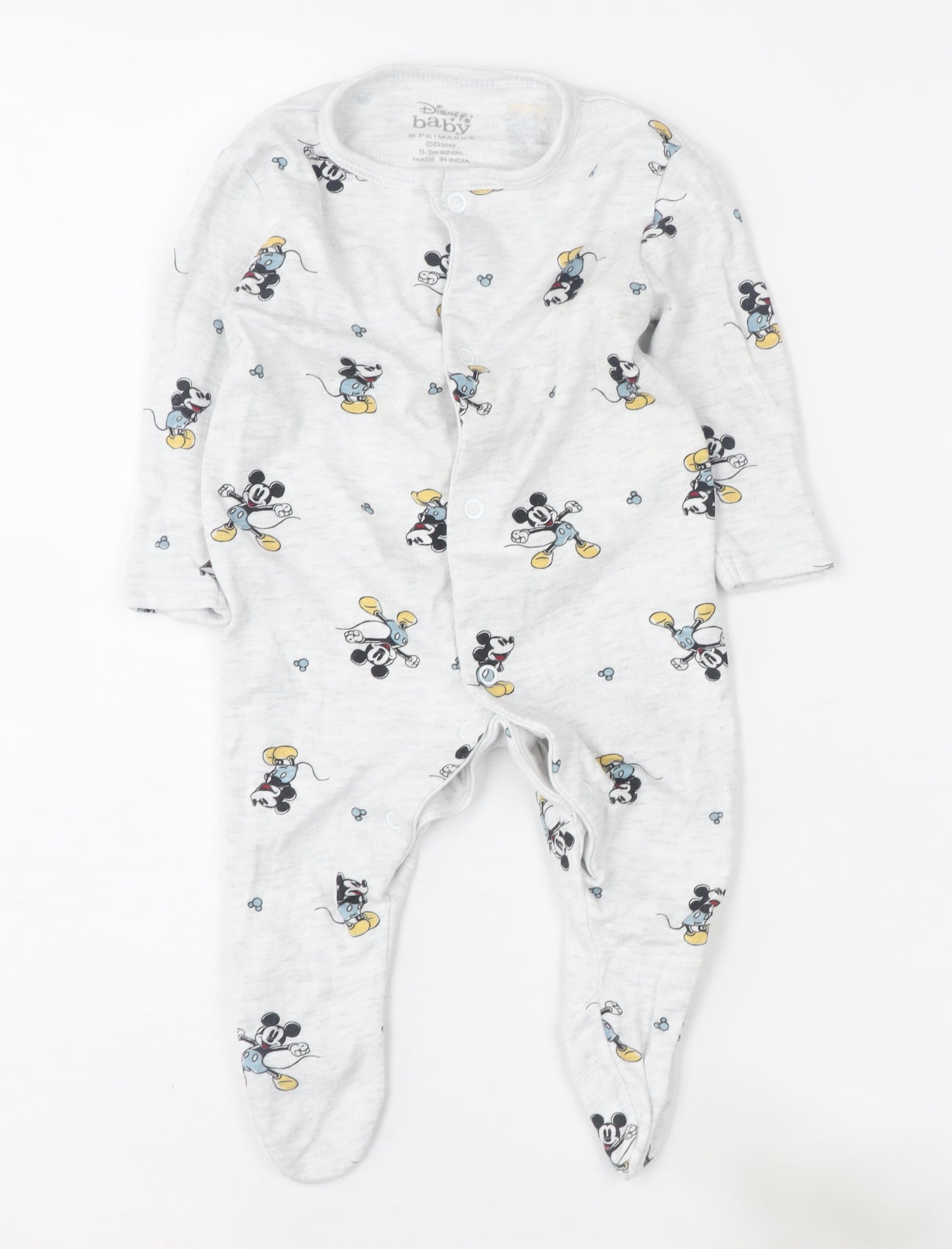 Disney Unisex Baby Playsuit 0-3M Multicoloured Babygrow