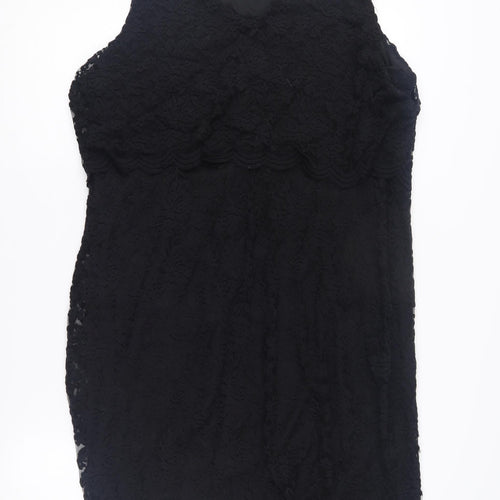 Roman Women's Black Sheath Dress, Size 18, Knee-Length