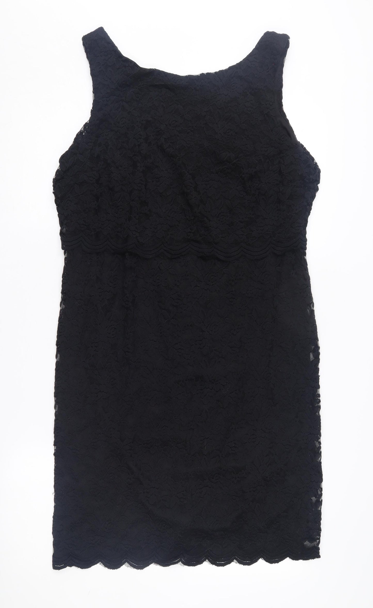 Roman Women's Black Sheath Dress, Size 18, Knee-Length