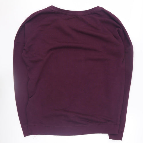 New Look Women's Purple Crew Neck Hogwarts Sweatshirt Size 10