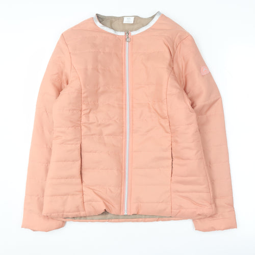 Damartex Women's Pink Puffer Jacket, Size 10
