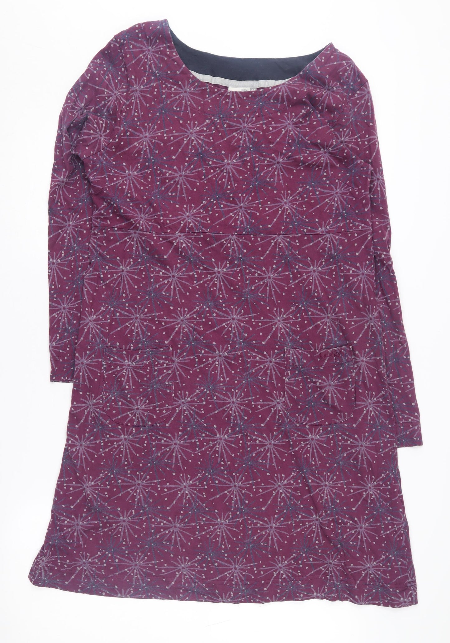 Weird Fish Women's Pink Floral Dress Size 14