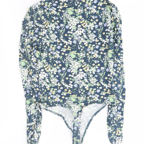 ASOS Women's Multicoloured Floral Bodysuit Size 8