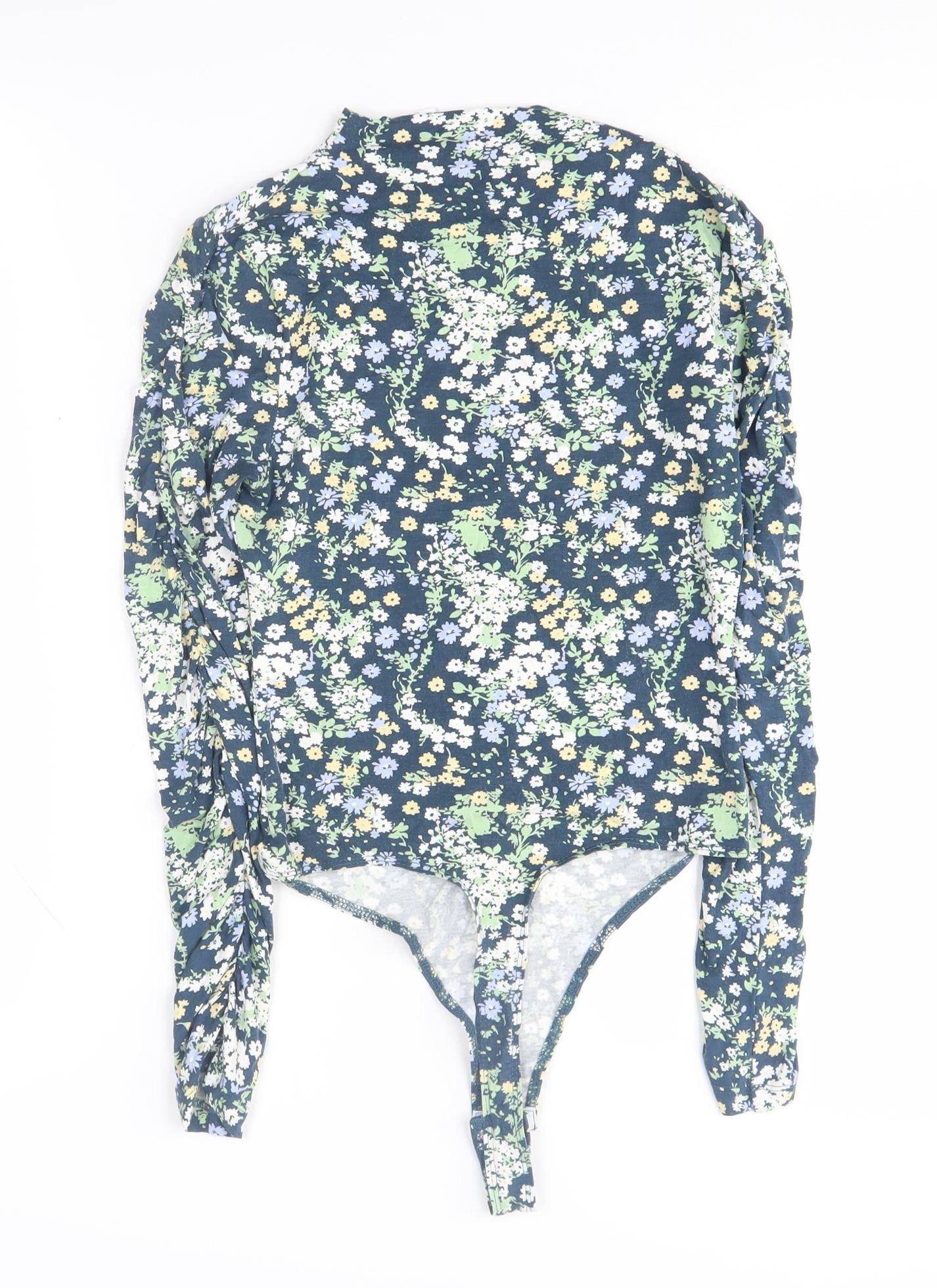 ASOS Women's Multicoloured Floral Bodysuit Size 8
