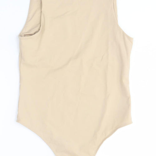 Michelle Keegan Beige Sleeveless Bodysuit UK 10 Women