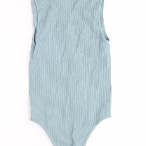 Michelle Keegan Women's Blue Bodysuit, M, Knit, Casual