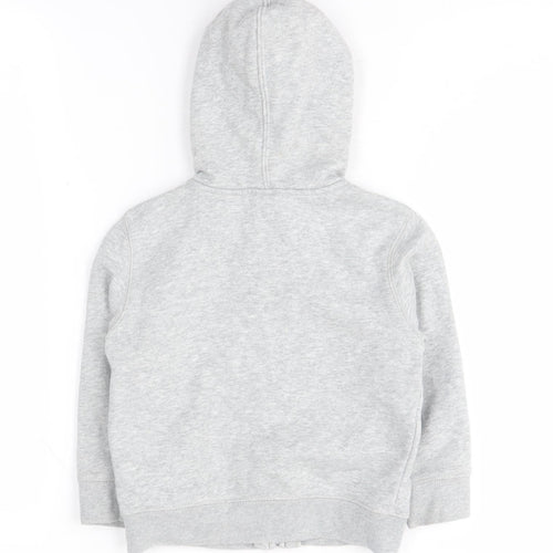 GAP Boys Grey Full Zip Hoodie, 4 Years, Casual Style