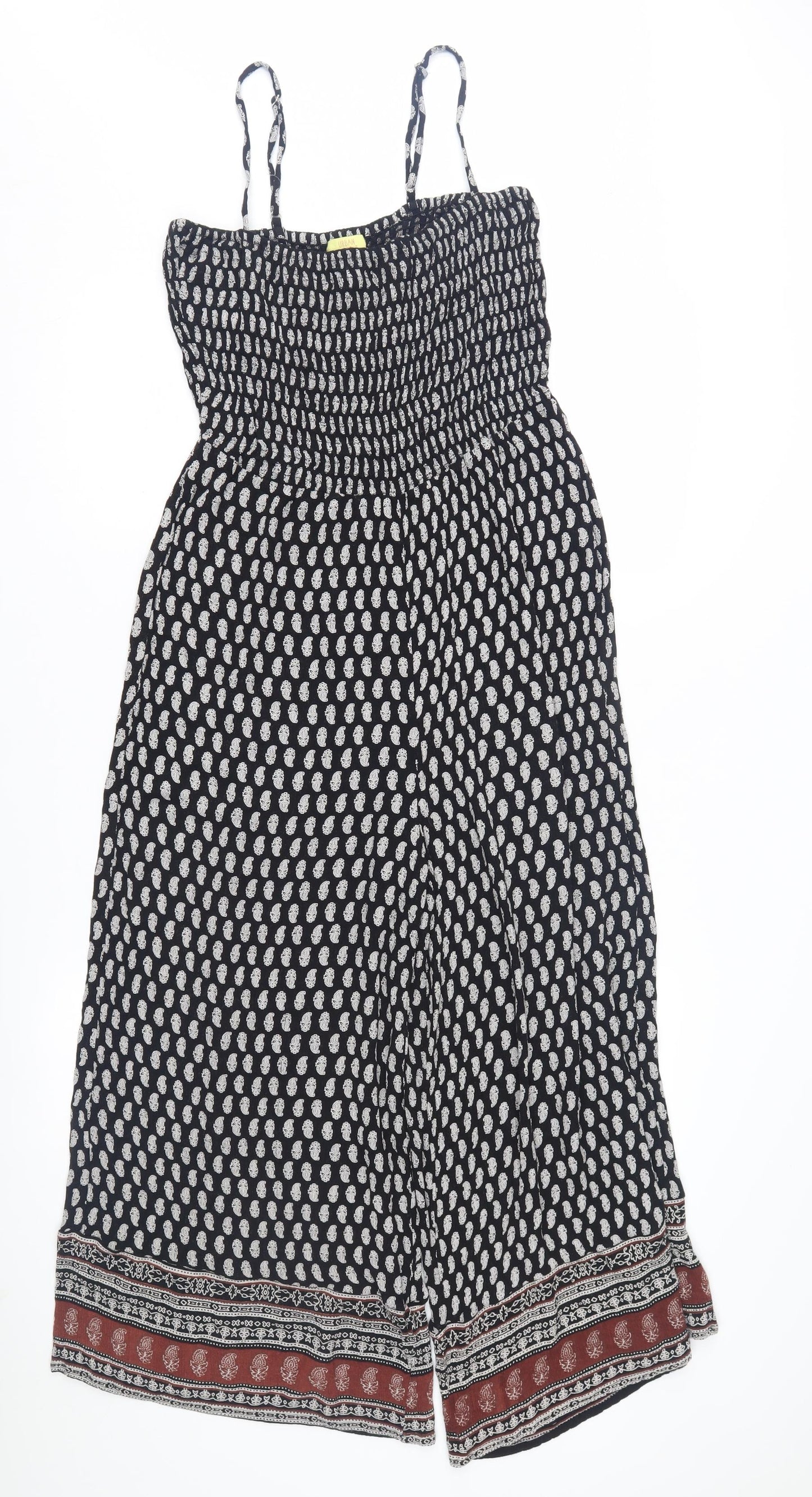 Urban Gypsy Women’s Black Paisley Jumpsuit Size S