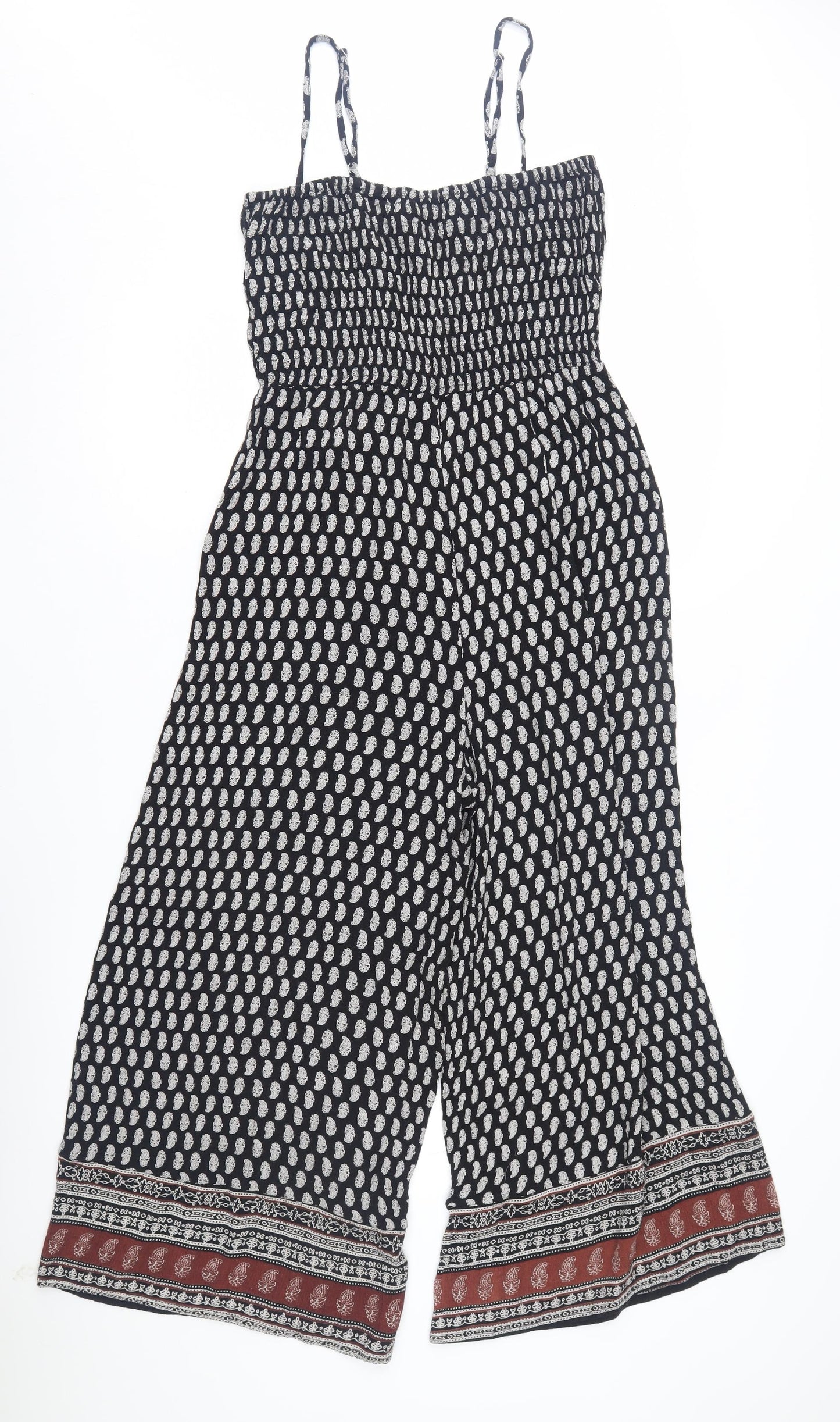 Urban Gypsy Women’s Black Paisley Jumpsuit Size S