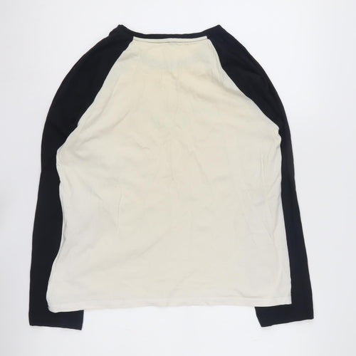 Friends Girls T-Shirt 12-14 Yrs Black Ivory Central Perk Long Sleeve