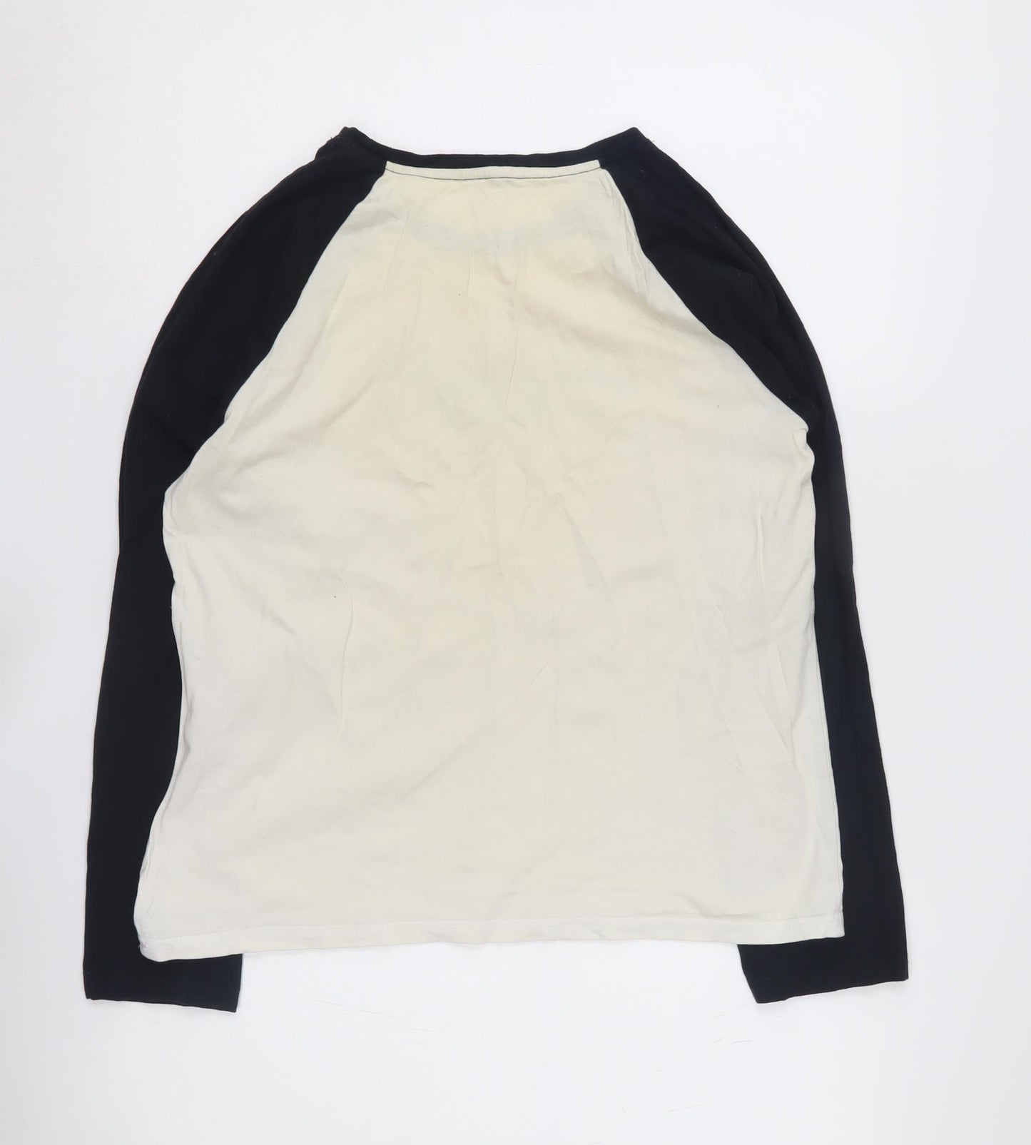 Friends Girls T-Shirt 12-14 Yrs Black Ivory Central Perk Long Sleeve