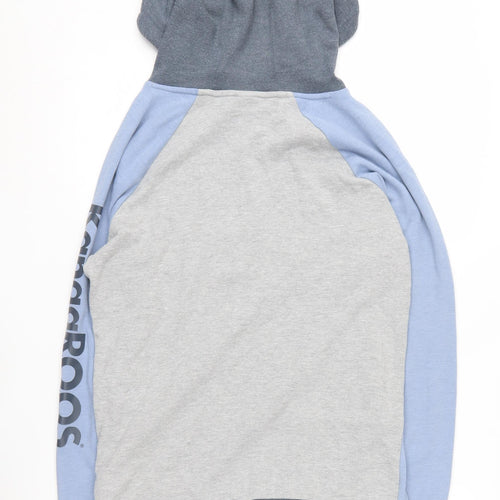 KangaROOS Women's Grey/Blue Pullover Hoodie Size 10/12