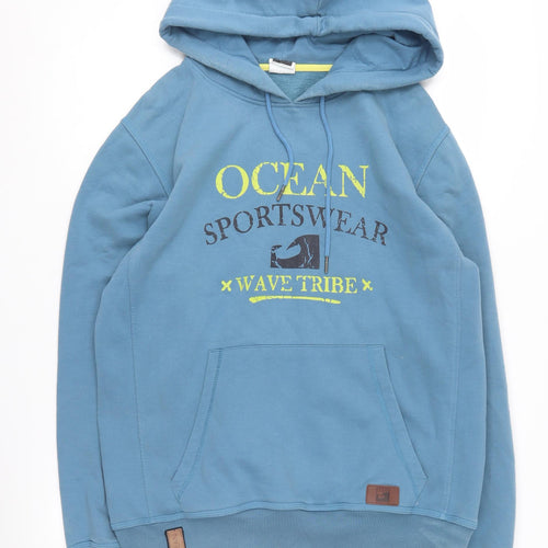 Ocean Sportswear Men's Blue Graphic Pullover Hoodie M