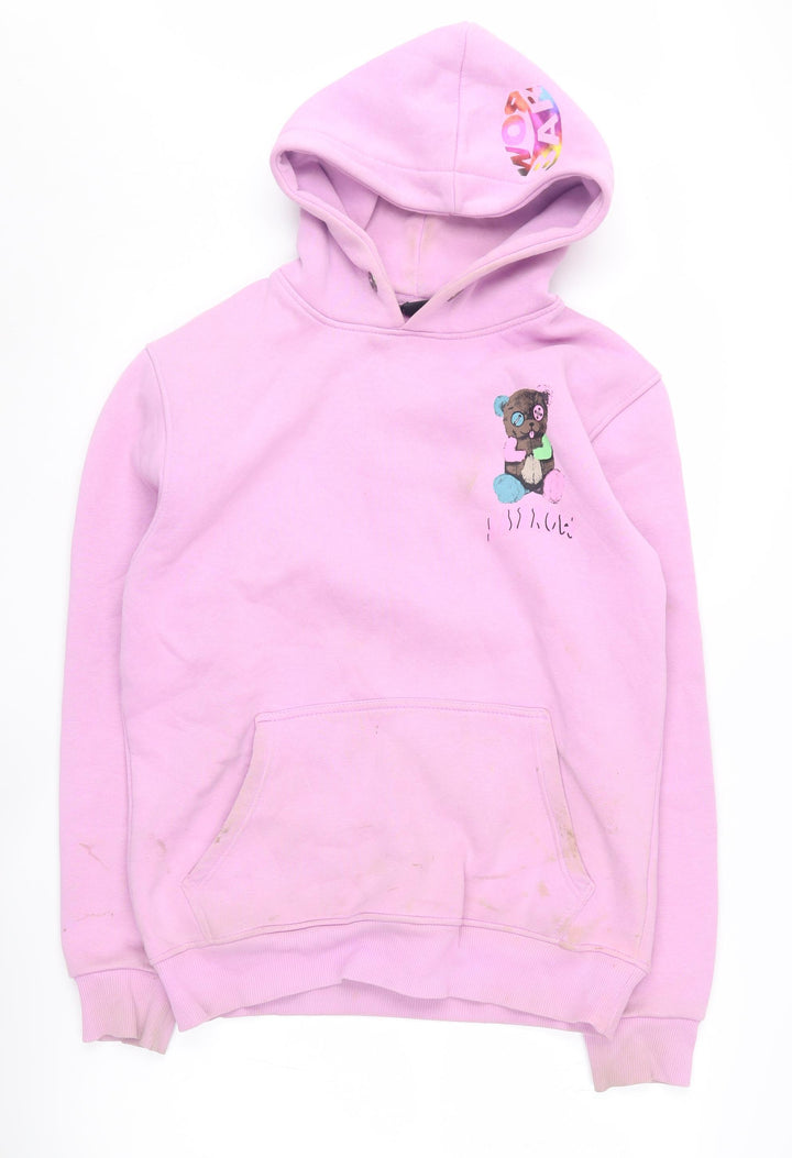 Barrow Unisex Pink Pullover Hoodie M - Graphic Design