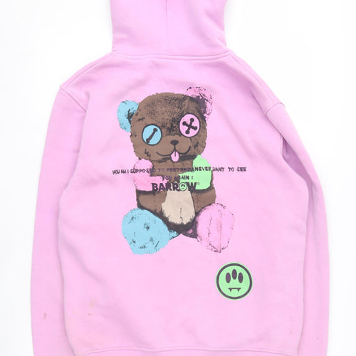Barrow Unisex Pink Pullover Hoodie M - Graphic Design