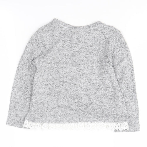 Disney Girls Grey Minnie Mouse Sequin T-Shirt 4-5 Years