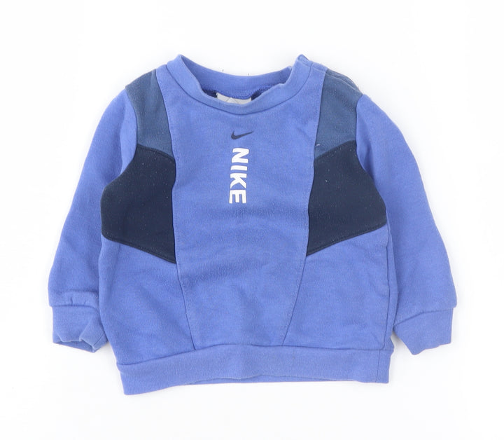 Nike Blue Unisex Baby Pullover Jumper 12-18 Months