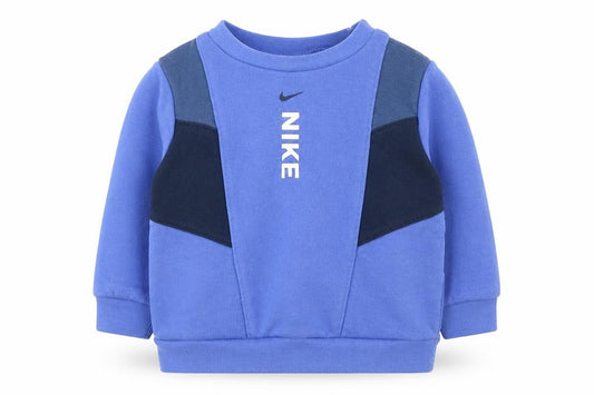 Front view of Nike Blue unisex baby jumper 12-18 months