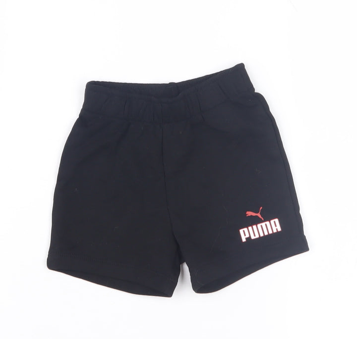 Puma Black Unisex Baby Shorts 12-18 Months