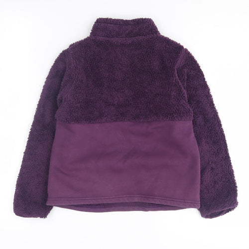 Peter Storm Girls Purple Fleece Pullover Sweatshirt 7-8 Years