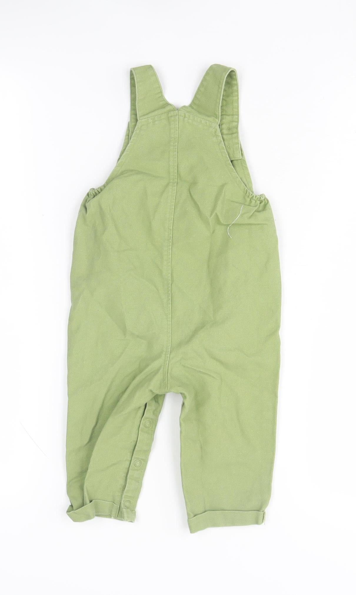 Disney Green Mickey Mouse Unisex Dungaree 12-18 Months