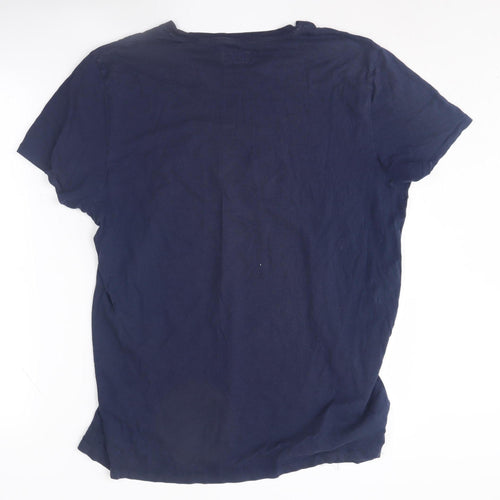 Wrangler Men's Blue L T-Shirt, Classic Crew Neck