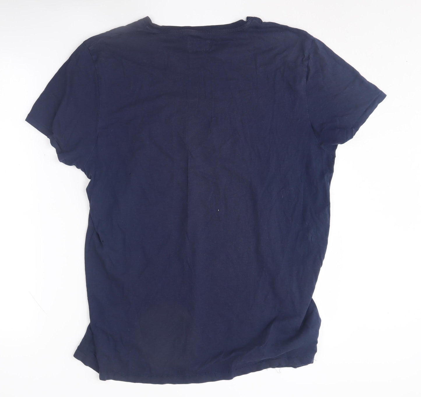 Wrangler Men's Blue L T-Shirt, Classic Crew Neck