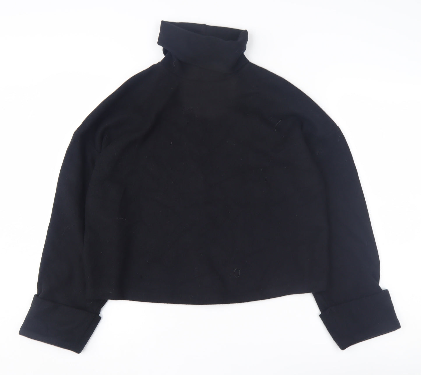 ASOS Design Women's Black Roll Neck Pullover Jumper Size 8