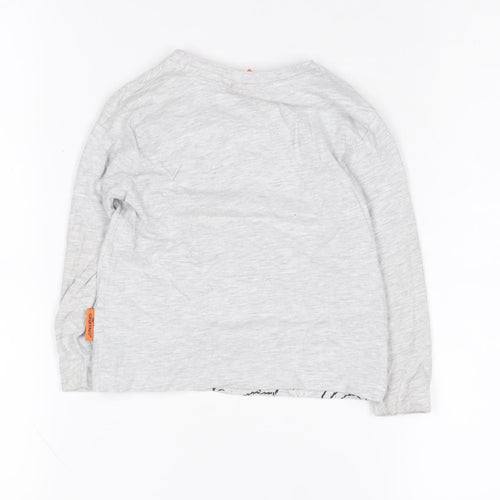 Gruffalo Boys Grey Graphic Long Sleeve Top 2-3 Years