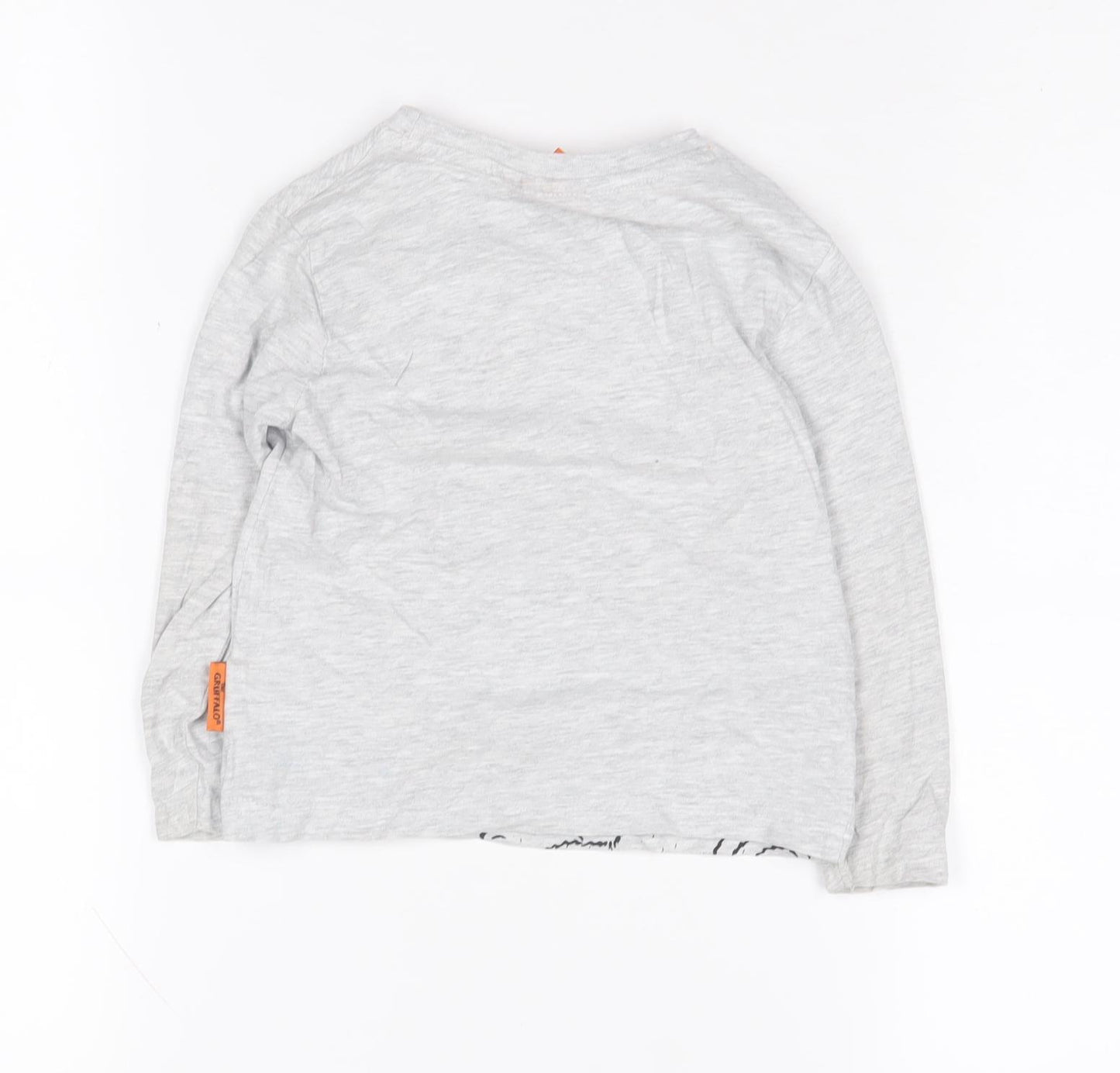 Gruffalo Boys Grey Graphic Long Sleeve Top 2-3 Years