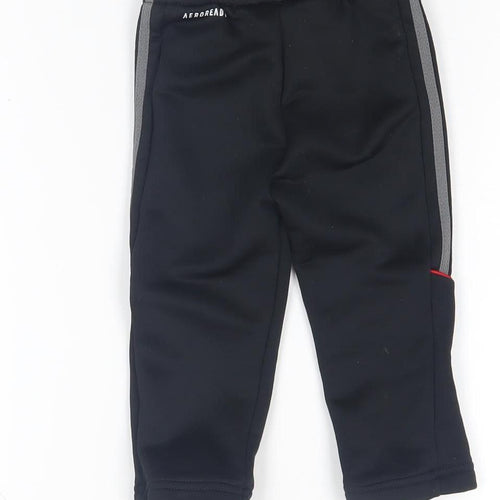 Adidas Unisex Black Track Pants 12-18M for Activewear