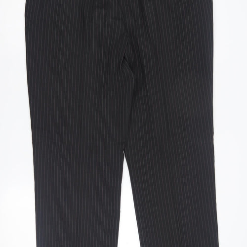 Impressions Men's Black Pinstripe Dress Pants 38/31