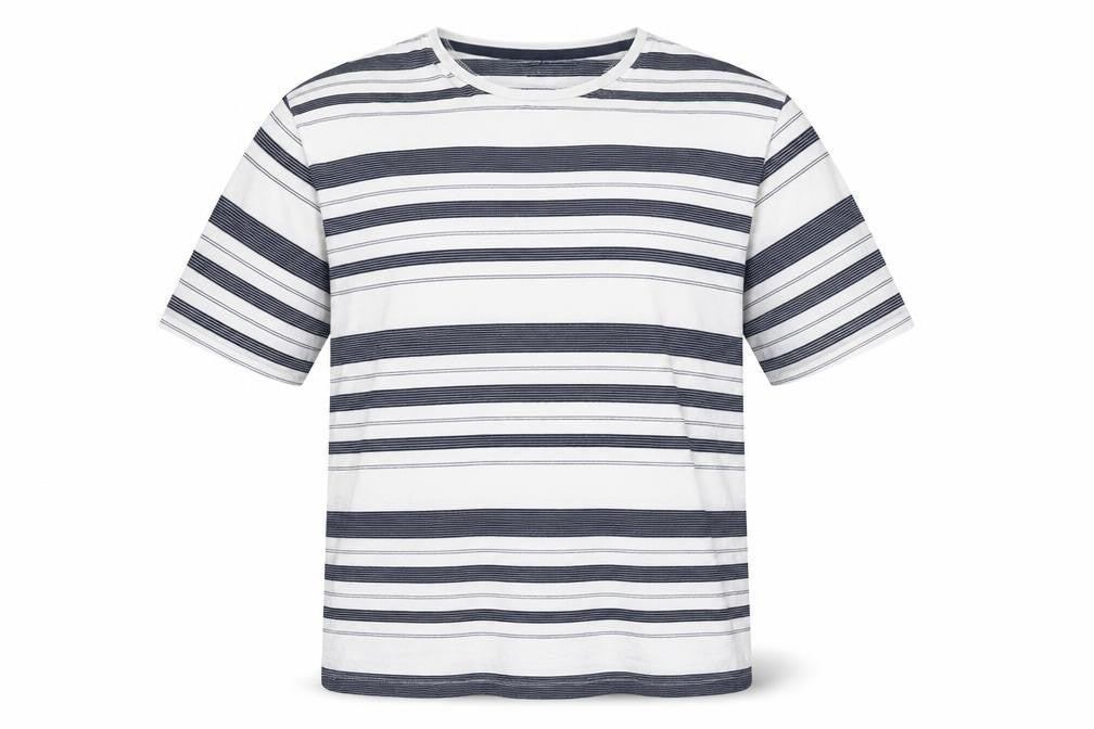 James Pringle Men's XL Striped T-Shirt Blue White