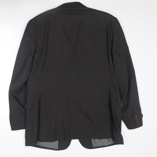 James Barry Men's Black 44R Suit Jacket Blazer