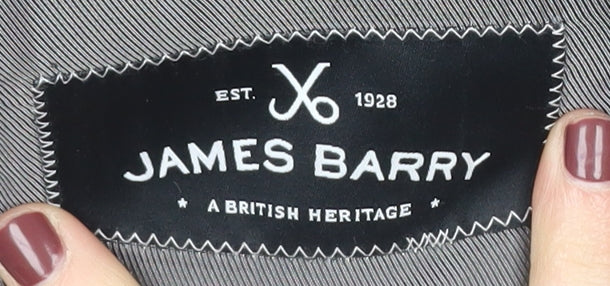 James Barry Men's Black 44R Suit Jacket Blazer