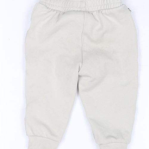 Adidas Unisex Baby Beige Joggers 12-18 Months