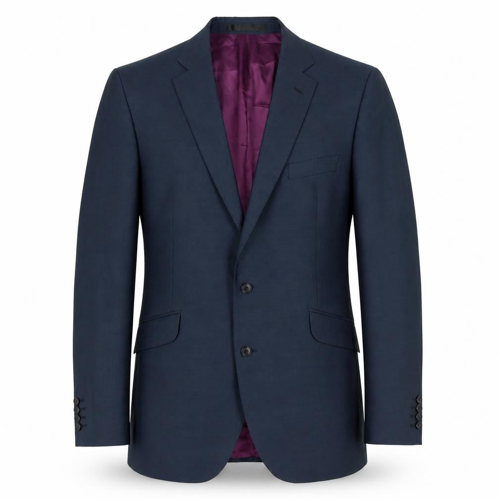 Front view of Impressions Men's Blue Suit Jacket M 46
