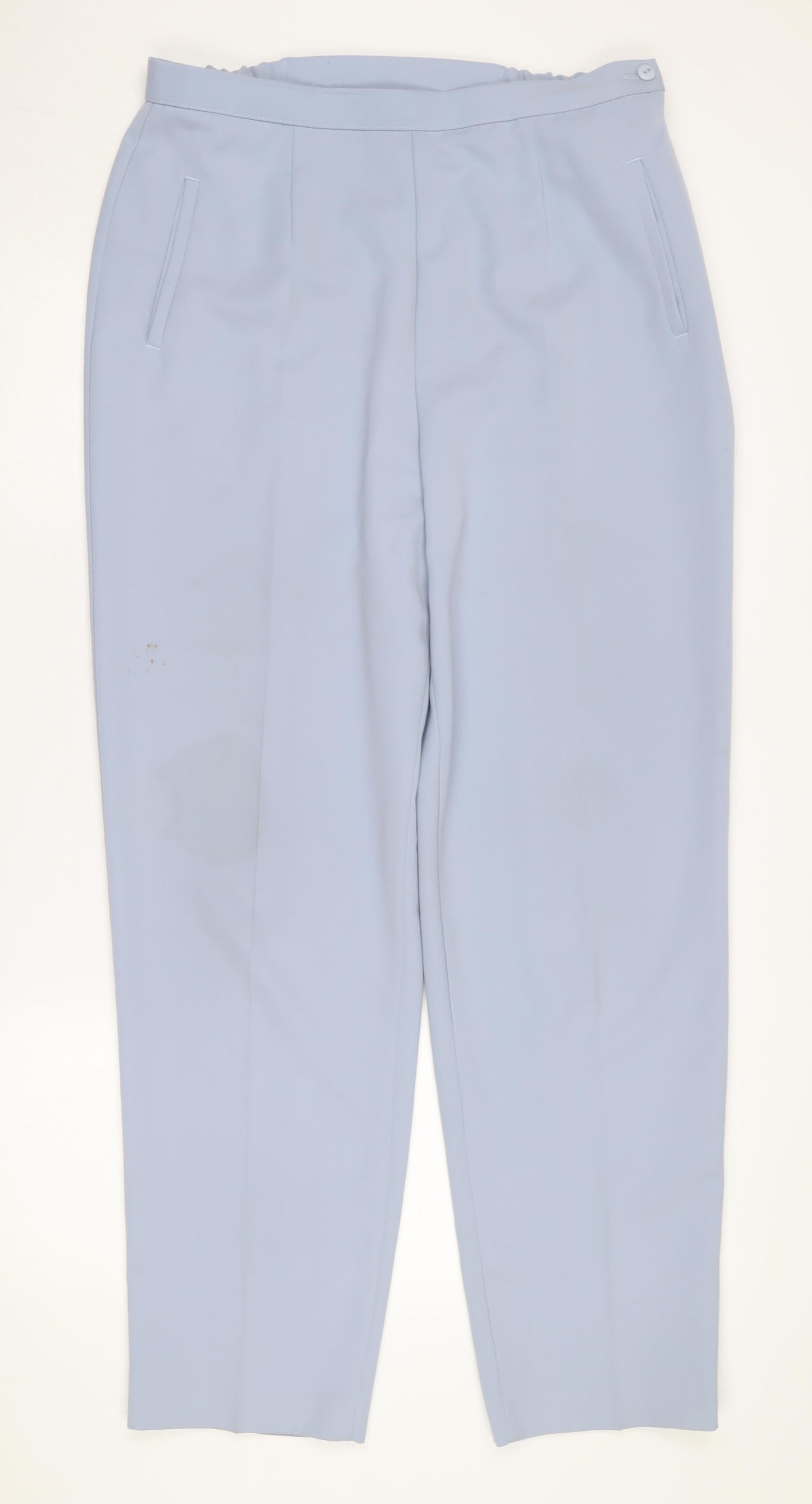 Marks and Spencer Women Blue Straight Trousers Size 16