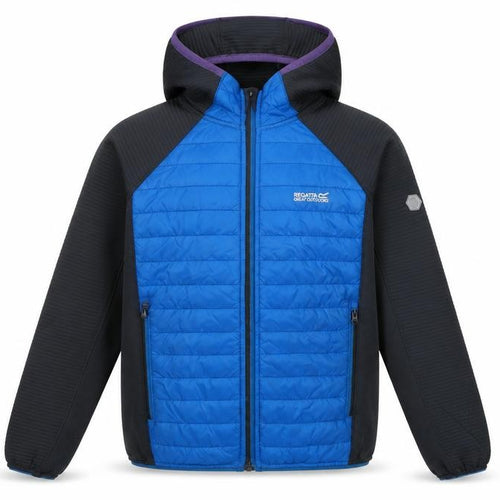 Regatta Boys Blue Black Hooded Jacket 9-10 Years
