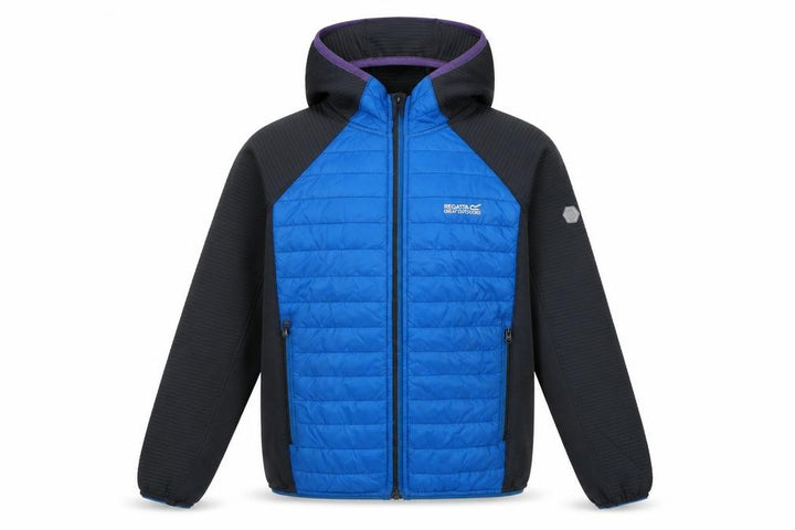 Regatta Boys Blue Black Hooded Jacket 9-10 Years